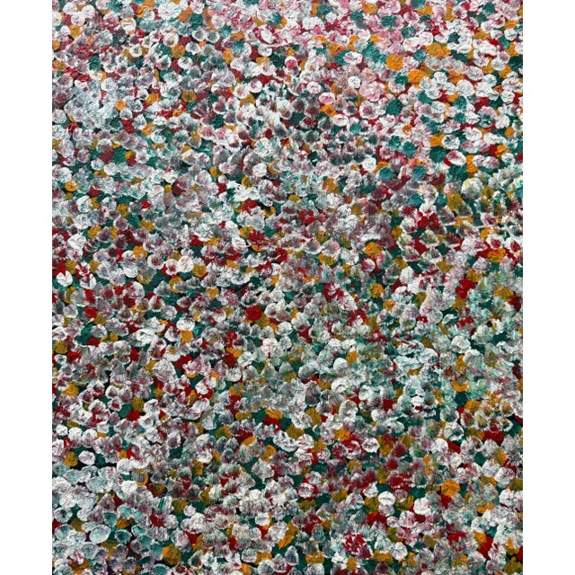 2010s Large Aboriginal Contemporary Painting Bush Plum by Polly Ngale For Sale - Image 5 of 14