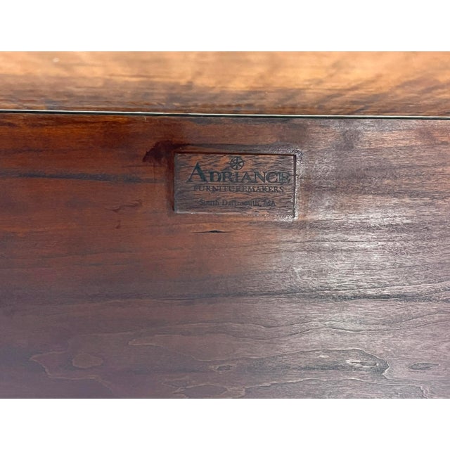 Artisanal Shaker Style Tiger Maple Dining Table by Gary Adriance, Massachusetts For Sale - Image 4 of 7