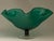 1950s Vintage Blenko Emerald Green Art Glass Centerpiece Bowl For Sale - Image 5 of 10