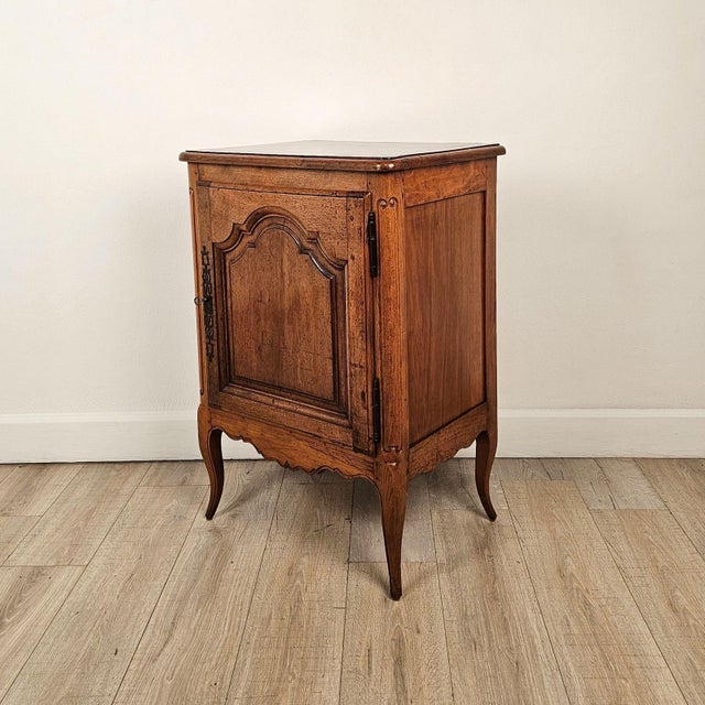 French Small French Walnut Jelly Cabinet, Louis XV Provincial Style, 19th Century For Sale - Image 3 of 10