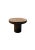 Hand-Carved Solid Mango Wood Side Table, Modern Organic, Espresso For Sale - Image 6 of 7