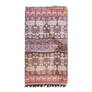 Large Antique Framed Sumatran Ikat