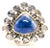 Bochic “Orient” Vintage Rose Cut Diamond & Tanzanite Ring Set 18K Gold & Silver For Sale