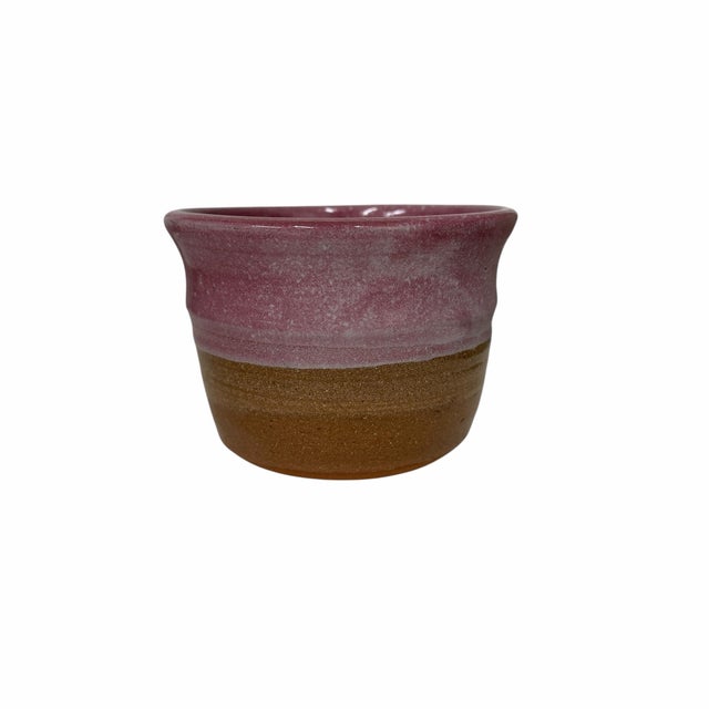 Traditional Vintage Art Pottery Planter Signed by Artist For Sale - Image 3 of 5