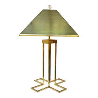 C. Jere Modern Brass Table Lamp, Signed For Sale