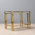 Vintage Coffee Tables in Brass and Smoked Glass, Italy, 1960s, Set of 2 For Sale - Image 9 of 10