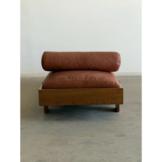 Madura Daybed in Sienna Leather For Sale - Image 9 of 18