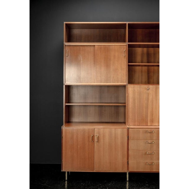 Sideboard with Shelves by Erwin Behr Study for Bmz, 1950s For Sale - Image 13 of 18