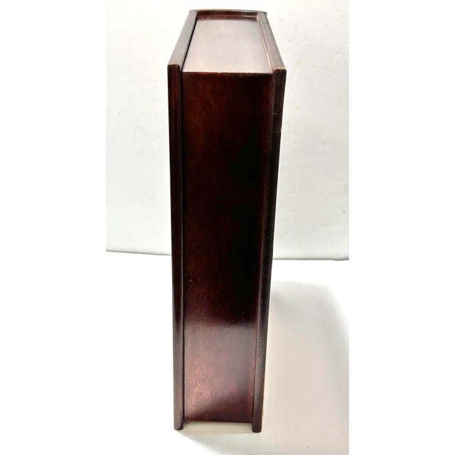 Wood Vintage Bombay Company Book Box – Faux Book Storage Box – Library Decor Keepsake Box For Sale - Image 7 of 11