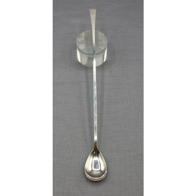Mid-Century Modern Mid 20th Century Mid Century Modern American Gorham Sterling Silver Bar or Martini Spoon For Sale - Image 3 of 8