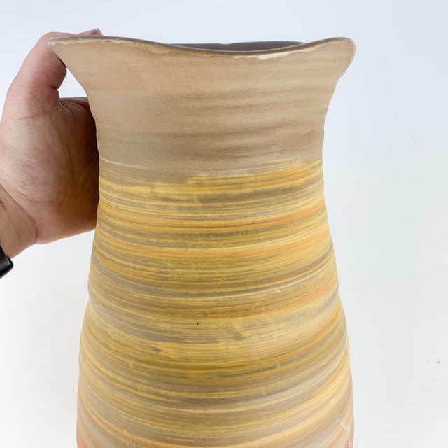 Vintage Royal Haeger Sandstone Glaze Vase Mid Century Modern Pottery For Sale - Image 10 of 11