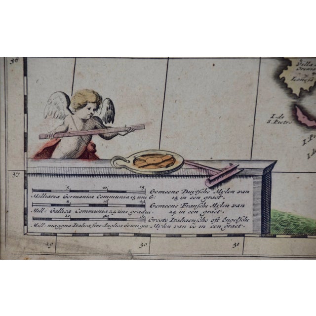 Off-white 17th Century Dutch Map of Italy, Sicily, Sardinia, Corsica and Dalmatian Coast, 1690 For Sale - Image 8 of 9