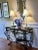 French 1980s French Scrolled Wrought Iron Console With Marble Top For Sale - Image 3 of 4