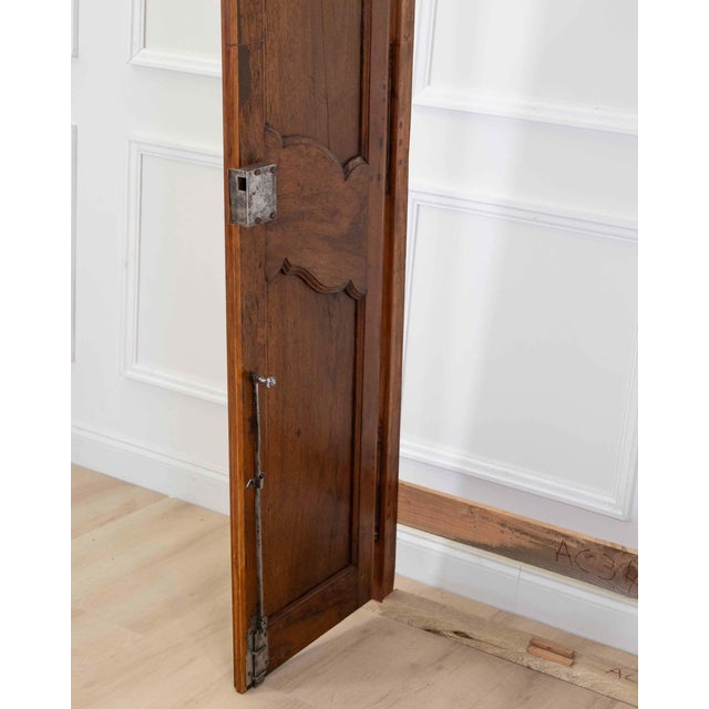 19th Century Louis XV Style Walnut Double Communication Doors For Sale - Image 4 of 9