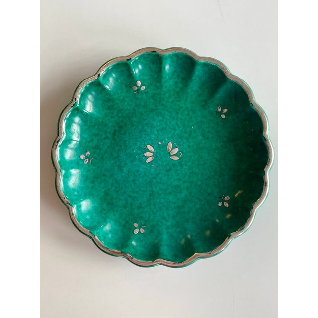 Beautiful set of three ceramic pieces by Wilhelm Kage This piece has an attribution mark, I am sure that it is completely...