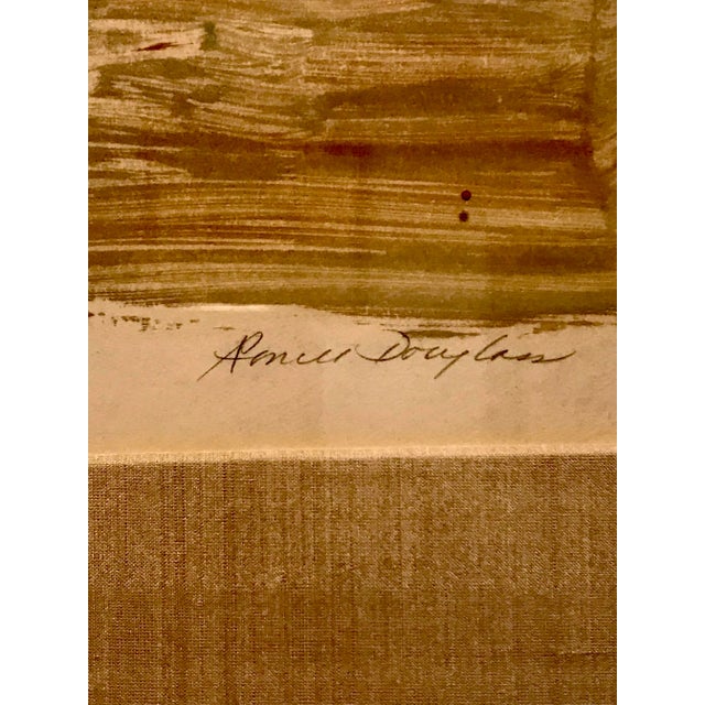 Abstract 1960s Abstract Beach Scene Gouache Painting, Framed For Sale - Image 3 of 4