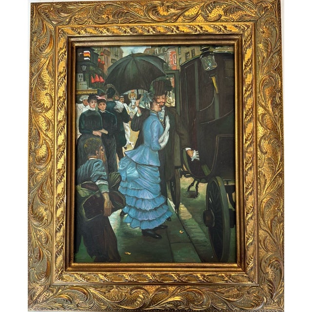 Tissot James Jacques, After the Bridesmaid La Femme Paris, 1890s, Oil Painting For Sale - Image 12 of 13