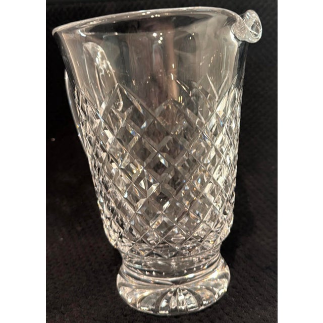 Waterford Mid 20th Century Footed Waterford Crystal Pitcher, Alana Pattern For Sale - Image 4 of 4