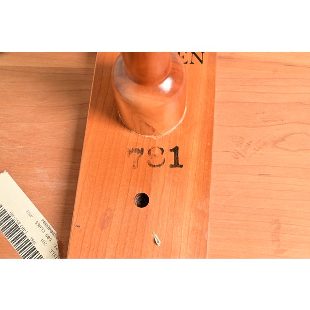 Harden Furniture Arts and Crafts Shaker Solid Cherry Wood Pedestal Occasional Side Table or Drinks Table For Sale - Image 11 of 12