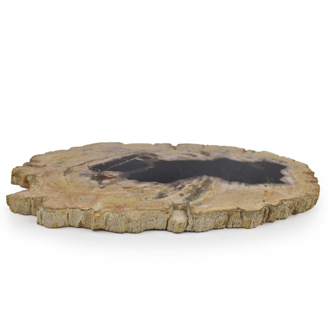 Contemporary Solid Stone Slab Serving Cheese Charcuterie Board Decorative Board For Sale - Image 3 of 9