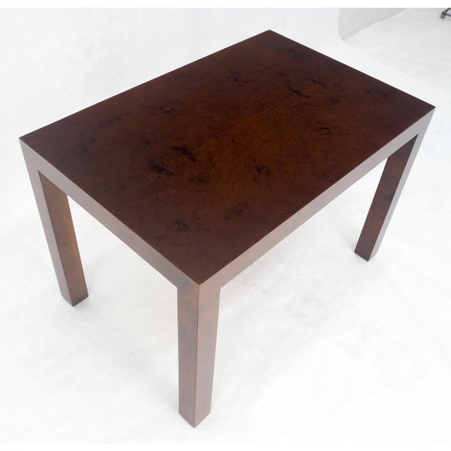 Mid-Century Modern Directional c1970s Mid Century Modern Side End 20x30 Rectangle Burl End Table For Sale - Image 3 of 12