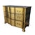 Used only for staging, this discontinued Ethan Allen "Wavy Front Chest" features its original factory-applied metallic...