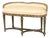 Louis XVI Style Upholstered Distressed Window Seat For Sale