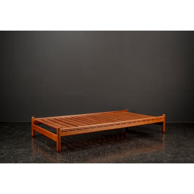Brown Mid-Century Danish Handcrafted Daybed in Teak, 1960s For Sale - Image 8 of 18