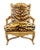 A stunning French Regency style armchair Early 20th Century Hand carved gilt wood frame, with down filled cushion, and...