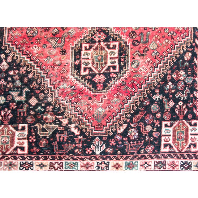 Mid-20th Century Persian Shiraz Rug For Sale - Image 14 of 14