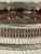 Mid 20th Century 1960s Italian Silverplate Pierced Gallery Tray With Faux Bois Bakelite or Formica Surface For Sale - Image 5 of 8