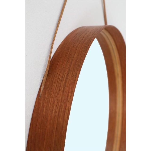 Mid-Century Modern Teak Model 103 Wall Mirror from Glas Mäster, Markaryd, Sweden, 1970s For Sale - Image 6 of 13