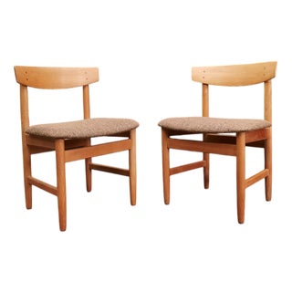 Danish Chairs by Børge Mogensen for Søborg Møbelfabrik, 1960s, Set of 2 For Sale