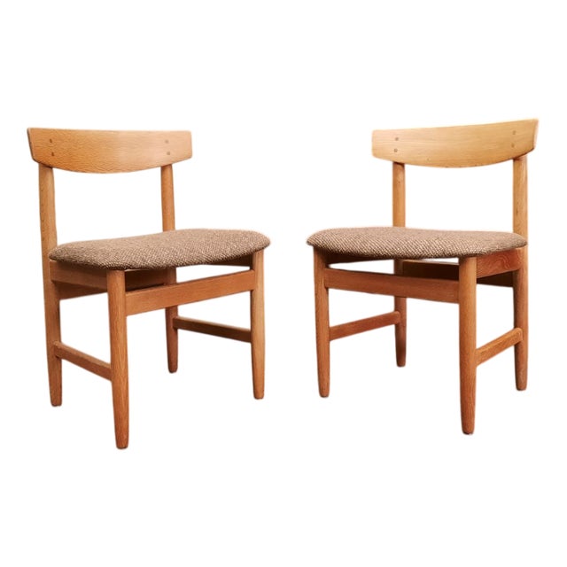 Danish Chairs by Børge Mogensen for Søborg Møbelfabrik, 1960s, Set of 2 For Sale