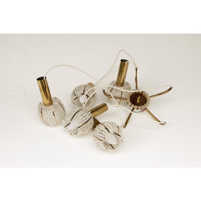 Cascade Light in Brass and Acrylic, 1960s For Sale - Image 9 of 10