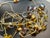 1940s Early MCM Jewelry Bohemia Glass Lampwork, Early Mold Amber Glass and Sommerso Foil Glass. For Sale - Image 5 of 8