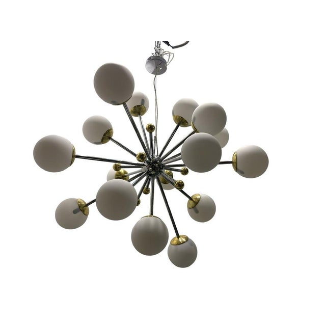 Large Space Age Sputnik Chandelier, 1990s For Sale - Image 10 of 10