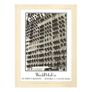 1980 Wendell Macrae 'Summer in New York' Surrealism Offset Lithograph