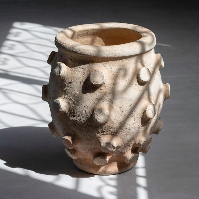 Contemporary Unglazed Terracotta Pot | One of a Kind For Sale - Image 3 of 9