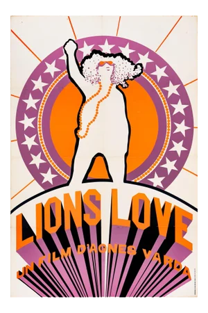 Agnes Vardas Lions Love Original Vintage Movie Poster, French, 1969