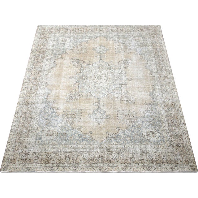 1940s 1940s Persian Tabriz Rug For Sale - Image 5 of 6