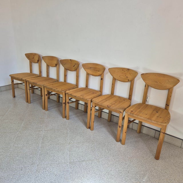 Mid-Century Modern Vintage Pine Dining Chairs by Rainer Daumiller for Hirtshals Savverk, 1960s, Set of 6 For Sale - Image 3 of 11