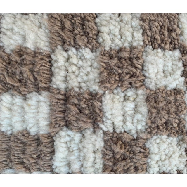 Custom Checkered Moroccan Pillow Cover For Sale - Image 6 of 6