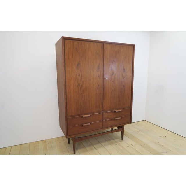 Tall teak sideboard, Denmark 1960