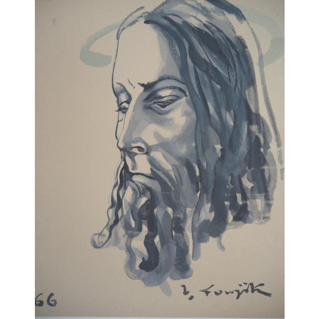 Tsuguharu Foujita, Christ, 1966, Engraving For Sale - Image 6 of 8