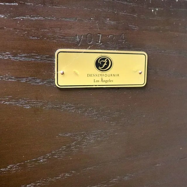 Late 20th Century Pair Dessin Fournir Tall Dark Stain Wood Etageres For Sale - Image 5 of 5