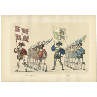 Heinrich Jenny, The Wine Merchants and Weavers Guilds a Show of Bernese Trade and Craft, 1855, Paper For Sale