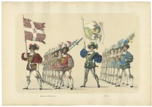 Heinrich Jenny, The Wine Merchants and Weavers Guilds a Show of Bernese Trade and Craft, 1855, Paper
