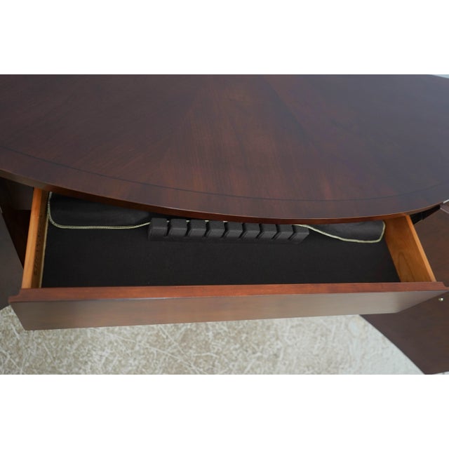 2000 - 2009 Ethan Allen Inlaid Buffet Server For Sale - Image 5 of 18