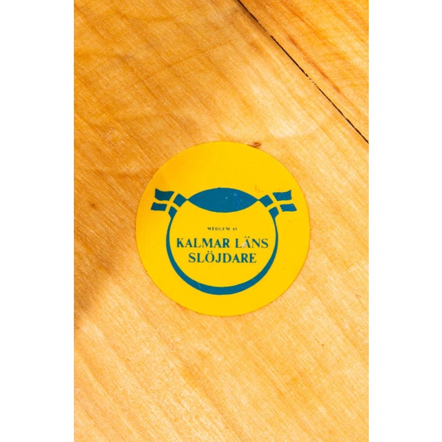 Wood Swedish Stool by Ingvar Hildingsson, 1940s For Sale - Image 7 of 8